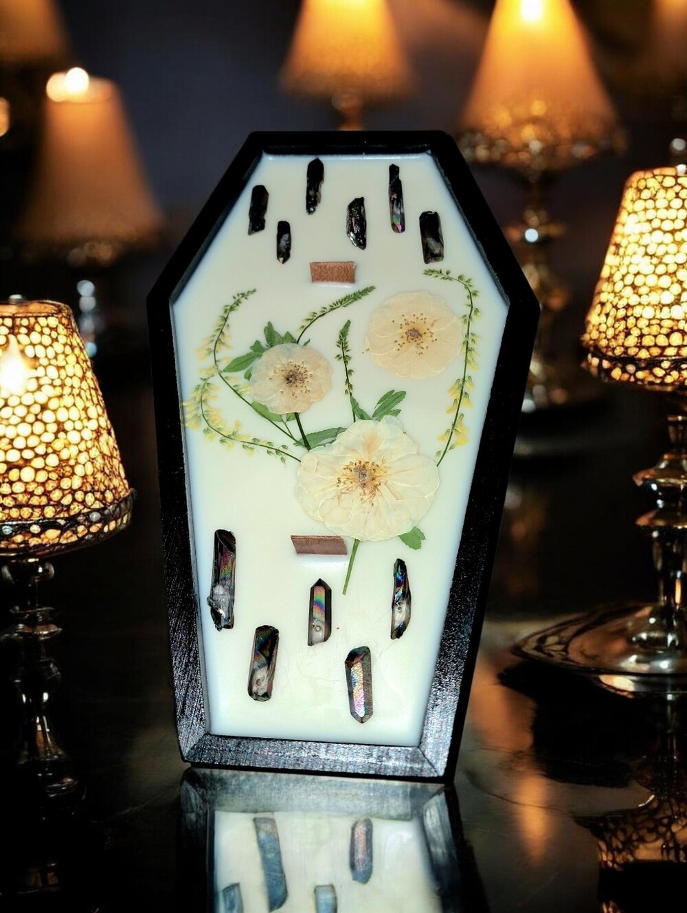 Hand crafted, Wicked Worthy Wax, So it is, so shall it be coffin candle